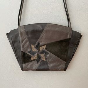 Star Patchwork Vintage Leather Purse